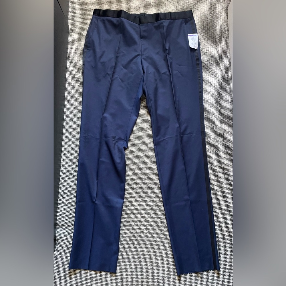 Hugo Boss Men's Deep Blue Dress Pants